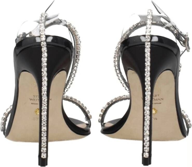 Stuart Weitzman Transparante PVC Stiletto Hak Sandalen