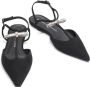Stuart Weitz Tully Crystal T-Strap Platte Sandaal - Thumbnail 2