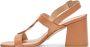 Stuart Weitzman Twisted Strap Sandal Brown Dames - Thumbnail 3