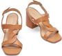 Stuart Weitzman Twisted Strap Sandal Brown Dames - Thumbnail 4