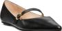 Stuart Weitzman Verstelbare Band Platte Schoen Black Dames - Thumbnail 2