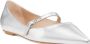 Stuart Weitzman Verstelbare Band Platte Schoen Gray Dames - Thumbnail 2