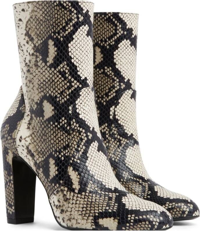 Stuart Weitzman Vida 100 ZIP Bootie Beige Dames