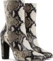 Stuart Weitzman Vida 100 ZIP Bootie Beige Dames - Thumbnail 3