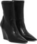 Stuart Weitzman Stuart Wedge 85 Sock Bootie Zwart Dames - Thumbnail 2