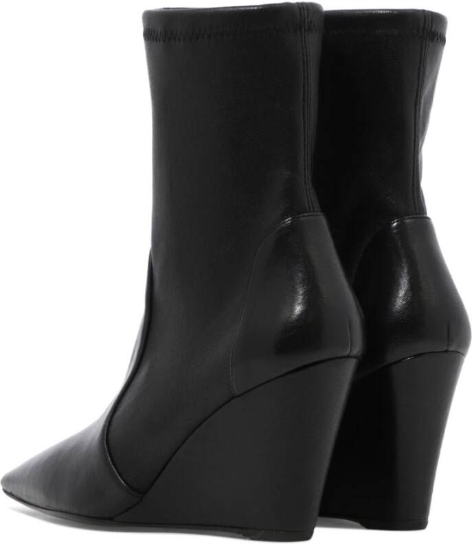 Stuart Weitzman Wedge Sock Enkellaarzen Black Dames