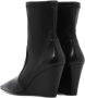 Stuart Weitzman Stuart Wedge 85 Sock Bootie Zwart Dames - Thumbnail 4