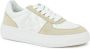 Stuart Weitzman Wit Beige Leren Courtside Monogram Sneaker Multicolor Dames - Thumbnail 2