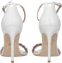 Stuart Weitz Witte Leren Stiletto Hakken Sandalen - Thumbnail 4