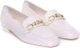 Stuart Weitzman Leren Vierkante Neus Loafers Vrouwen Italië Beige Dames - Thumbnail 14