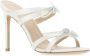 Stuart Weitzman Witte Satijnen SW Bow Muiltjes White Dames - Thumbnail 2