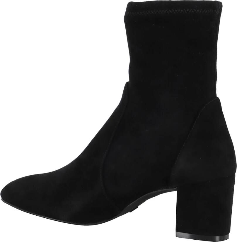 Stuart Weitzman Yuliana Enkellaars in Zwart Suède