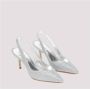 Stuart Weitz Zilveren leren sandalen metallic - Thumbnail 2