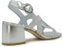 Stuart Weitzman Zilveren Leren Sandalen Wvette Ss24 Gray Dames - Thumbnail 3