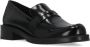 Stuart Weitzman Zwarte Eco Leren Loafers Vierkante Neus Black Dames - Thumbnail 4