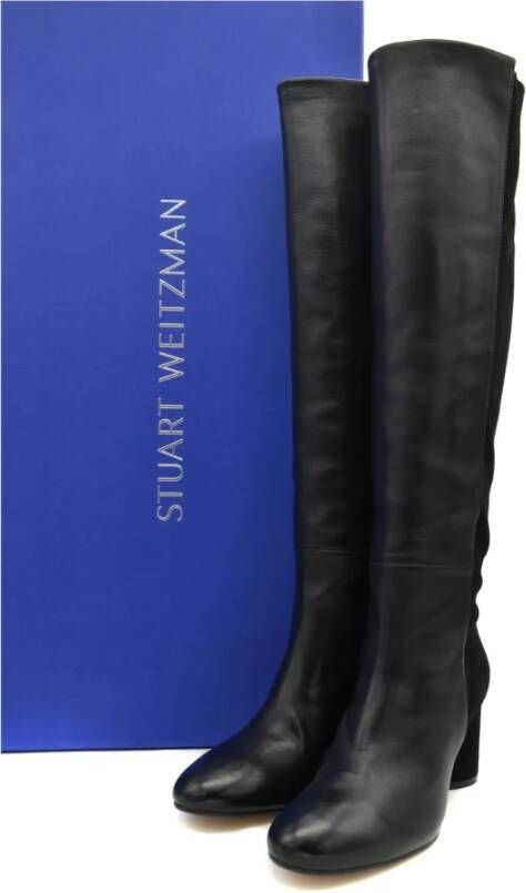 Stuart Weitzman Zwarte Enkellaarsjes Aw18