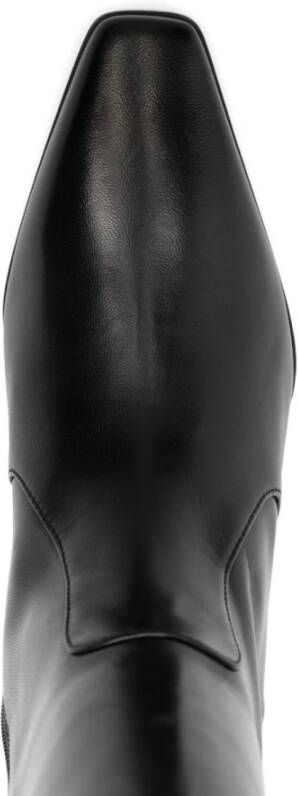 Stuart Weitzman Zwarte enkellaarsjes voor vrouwen