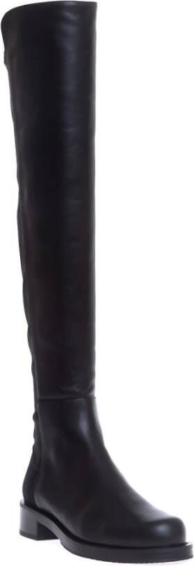 Stuart Weitzman Zwarte Enkellaarsjes voor Vrouwen Black Dames
