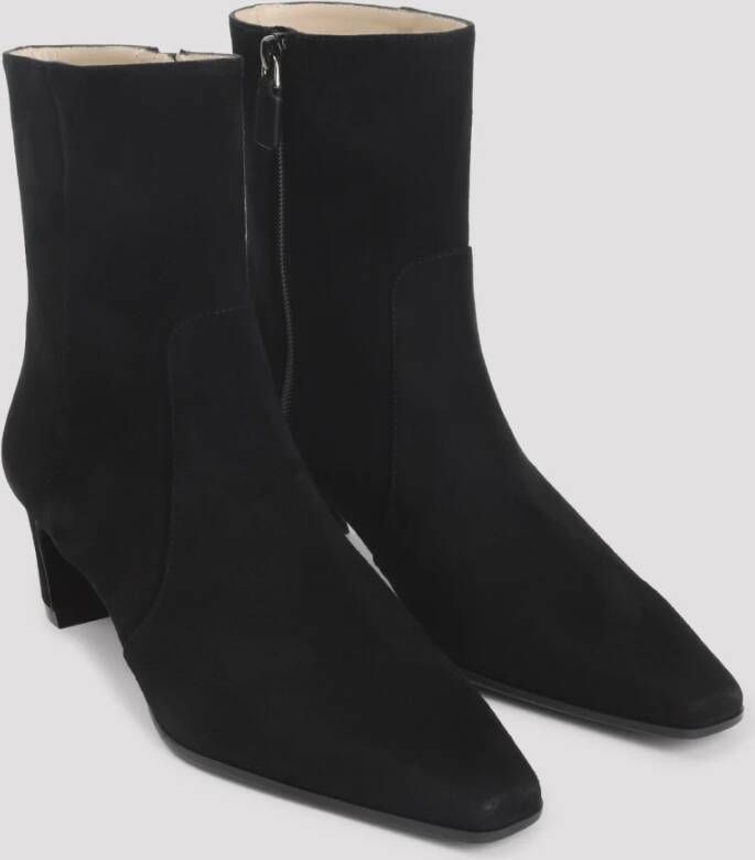 Stuart Weitzman Zwarte enkellaarzen voor vrouwen