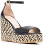 Stuart Weitzman Zwarte Espadrille Sleehak Sandalen Black Dames - Thumbnail 2