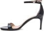 Stuart Weitz Zwarte Lakleren Sandalen Elegant Ontwerp - Thumbnail 2
