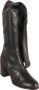 Stuart Weitzman Zwarte Leren Blokhak Over-de-Knie Laarzen Black Dames - Thumbnail 2