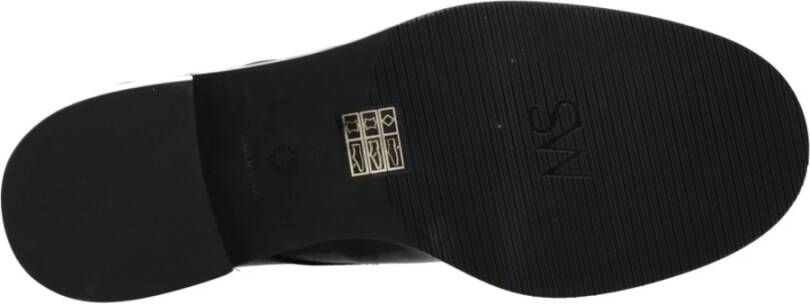 Stuart Weitzman Zwarte Leren Enkellaarsjes Punk Rock