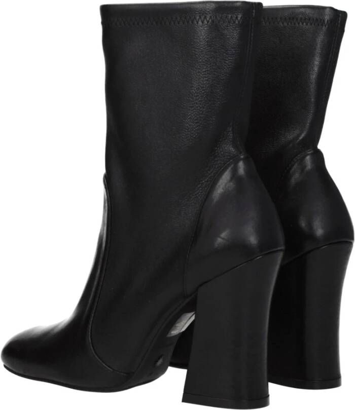 Stuart Weitzman Zwarte Leren Enkellaarzen