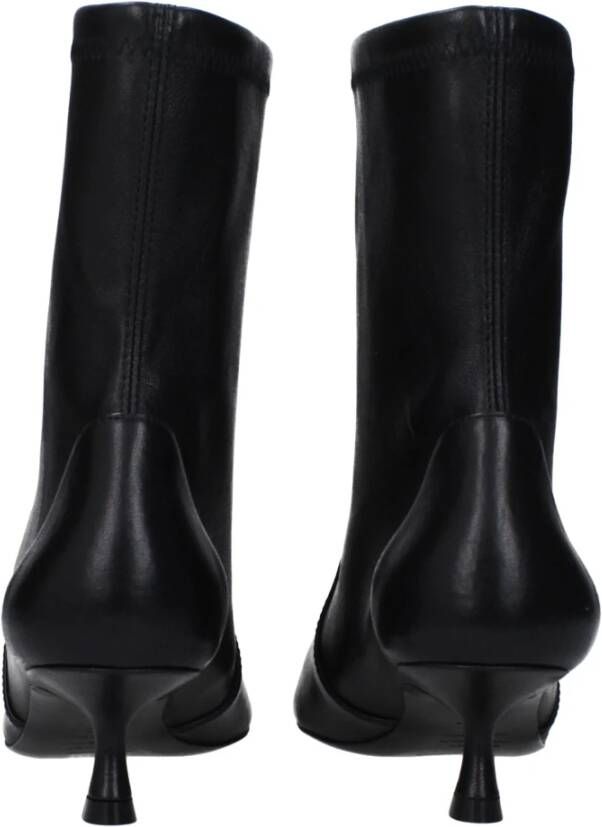 Stuart Weitzman Zwarte Leren Enkellaarzen