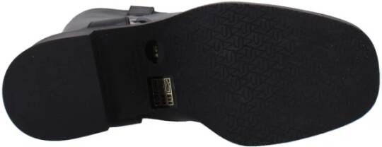 Stuart Weitzman Zwarte Leren Mid Hiel Casual Laarzen