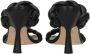 Stuart Weitz Zwarte Leren Open Teen Hoge Hak Sandalen - Thumbnail 2