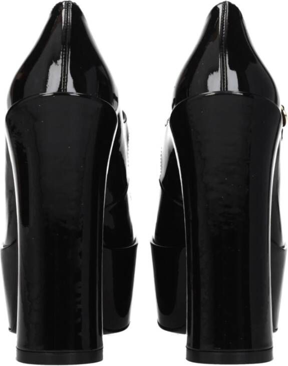 Stuart Weitzman Zwarte leren Pin Up sandaal