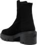 Stuart Weitzman Zwarte suède en stoffen 5050 Soho enkellaarzen Black Dames - Thumbnail 2