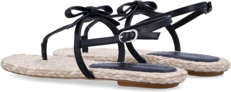 Stuart Weitzman Zwarte Natuurlijke Gesloten Espadrilles Sandalen