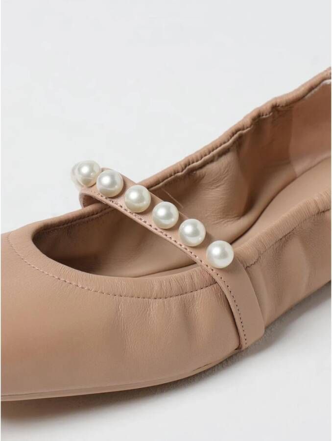 Stuart Weitzman Zwarte Parel Ballerina Flats