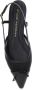 Stuart Weitz Zwarte puntige slingback ballerina's - Thumbnail 2