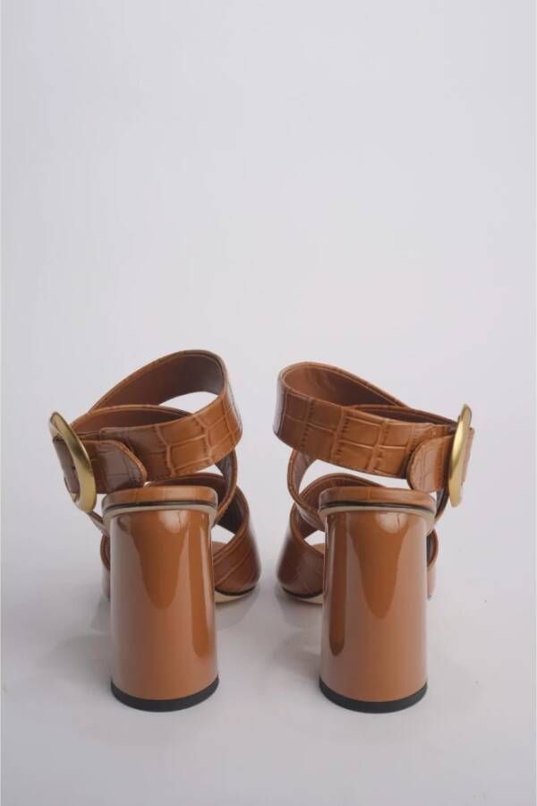 Studio Amelia Bruine muilezelsandalen voor vrouwen