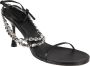 Studio Amelia Flat Sandals Zwart Dames - Thumbnail 2