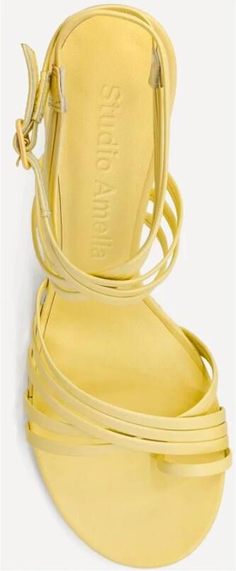 Studio Amelia Gele Hak Sandalen Calypso 90 Stijl