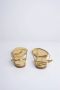 Studio Amelia Gouden platte sandalen Geborsteld technisch TPU - Thumbnail 2