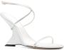 Studio Amelia Kristalversierde sleehak sandalen White Dames - Thumbnail 4