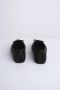 Studio Amelia Zwarte Zijden Ballerina Platte Schoenen - Thumbnail 2
