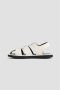 Studio Nicholson Witte Leren Sandalen Klittenbandsluiting Pergamijn White Dames - Thumbnail 4