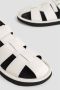 Studio Nicholson Witte Leren Sandalen Klittenbandsluiting Pergamijn White Dames - Thumbnail 5