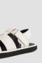 Studio Nicholson Witte Leren Sandalen Klittenbandsluiting Pergamijn White Dames - Thumbnail 6