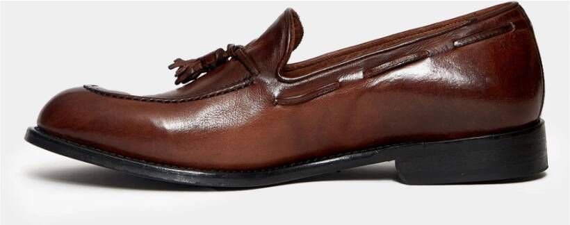Sturlini Bruin leren Loafer schoenen Brown Heren