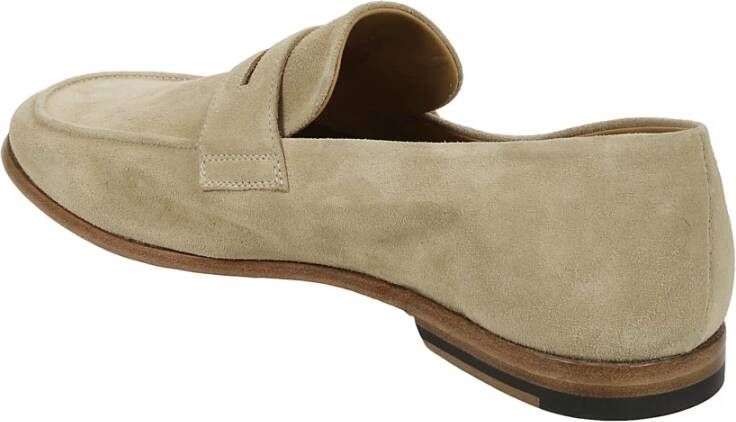 Sturlini Suède Leren Mocassin Loafer Beige Heren