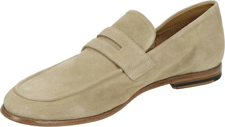 Sturlini Suède Leren Mocassin Loafer Beige Heren