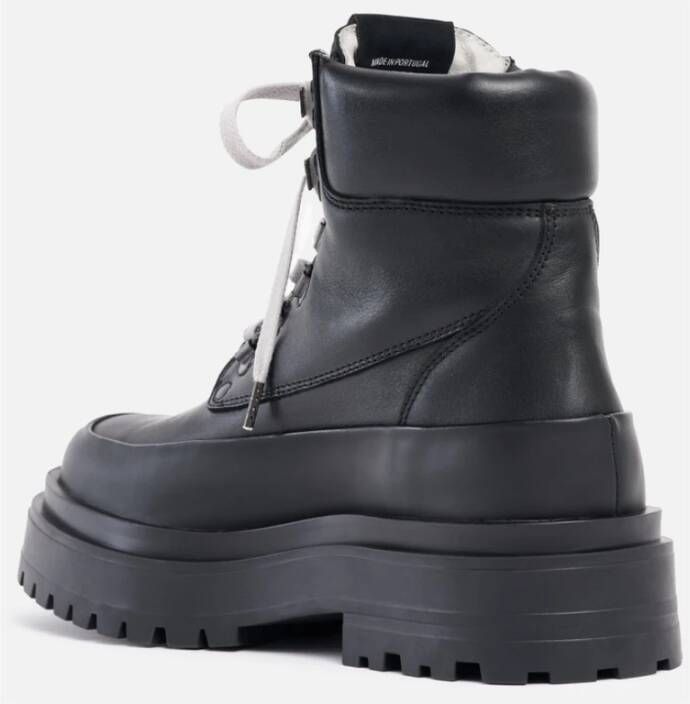 Stutterheim Italiaanse Leren Enkellaarzen Black Unisex