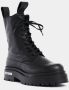 Stutterheim Leren Veterschoenen tot Halverwege de Kuit Black Heren - Thumbnail 2